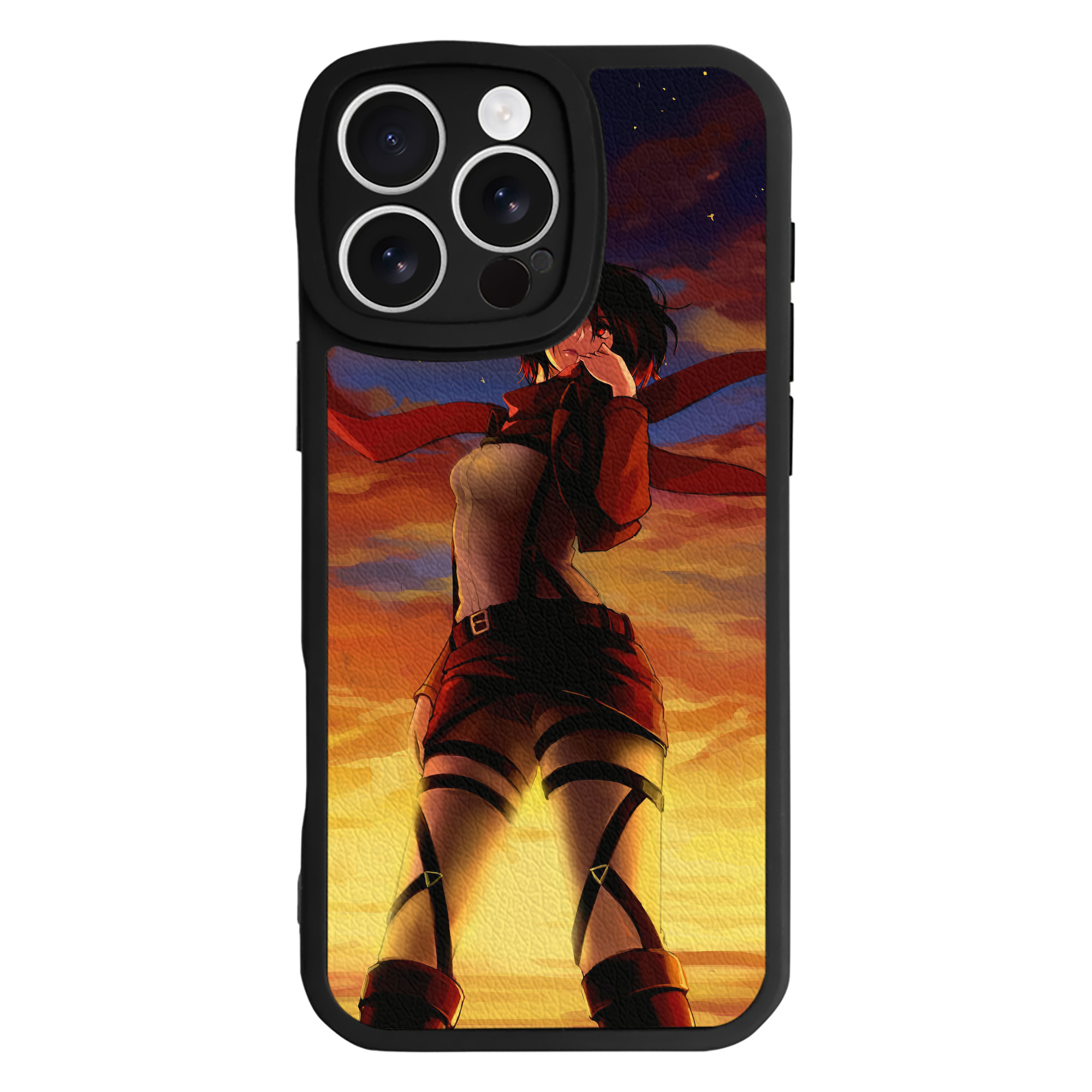 （画像用） 進撃の巨人 Attack on Titan 【iPhone 16シリーズ対応】シリコンスマホケース（レザー調） 材質：シリコン